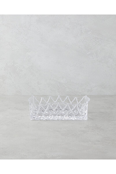 English Home Crux Cam Sunumluk 24x11x7 Cm Şeffaf