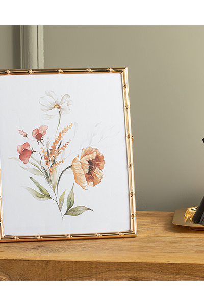 English Home Bamboo Metal Çerçeve Gold