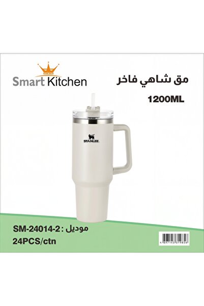 Generic STANLEE 1200ML Vacuum Flask Tumbler Stainless Steel Travel Mug with H...