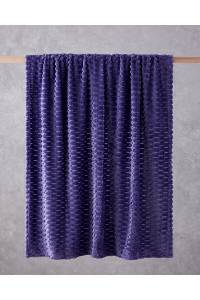 English Home Tiny Bubbles Jakarlı Wellsoft Tv Battaniye 120x160 cm Mor