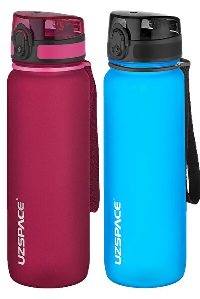 Uzspace 2-Piece Tritan Flask Set 800 ml 14 Different Color Options Fiftyfifty...