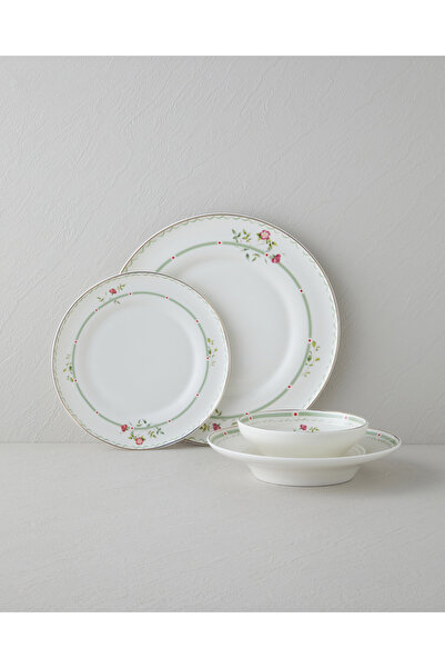 English Home Luz Bone Porselen Yemek Takımı 24 Parça 6 Kişilik Renkli