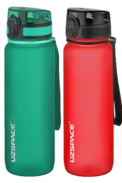 Uzspace 2-Piece Tritan Flask Set 800 ml 14 Different Color Options Fiftyfifty...