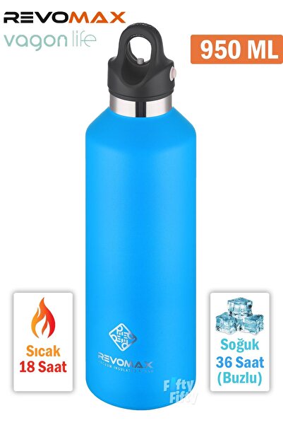 Vagonlife Revomax 950 ML Büyük Kapasiteli Özel Kapak Sistemli 18saat Sıcak/36...