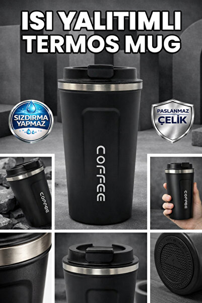 M&B WATER BOTTLE Coffee Paslanmaz Çelik Mug Matara - Günlük Spor Outdoor Kamp...