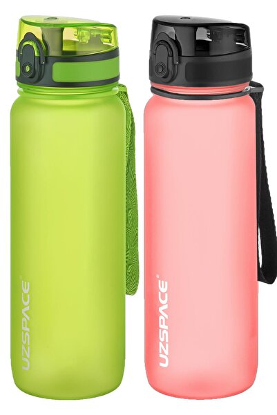 Uzspace مجموعة من قنينتين من التريتان سعة 800 مل، 14 لونًا مختلفًا، خيارات مت...