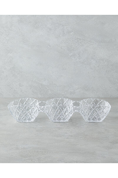 English Home Crux Cam Sunumluk 38x13x7 Cm Şeffaf