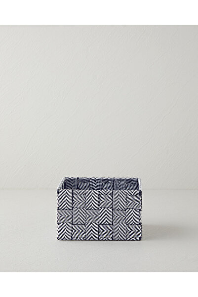 English Home Coș Shine 16x16x9 cm Negru - Alb