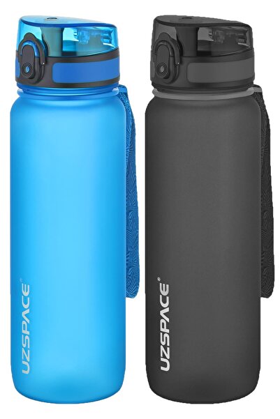 Uzspace مجموعة من قنينتين من التريتان سعة 800 مل، 14 لونًا مختلفًا، خيارات مت...