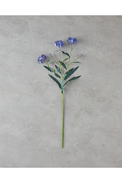 English Home Cornflower Tek Dal Yapay Çiçek 64 cm Mavi