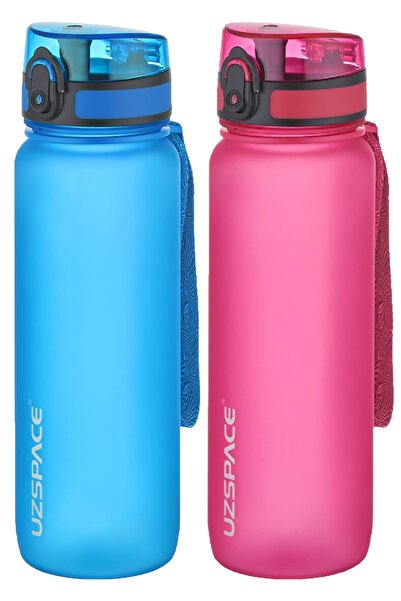 Uzspace مجموعة من قنينتين من التريتان سعة 800 مل، 14 لونًا مختلفًا، خيارات مت...