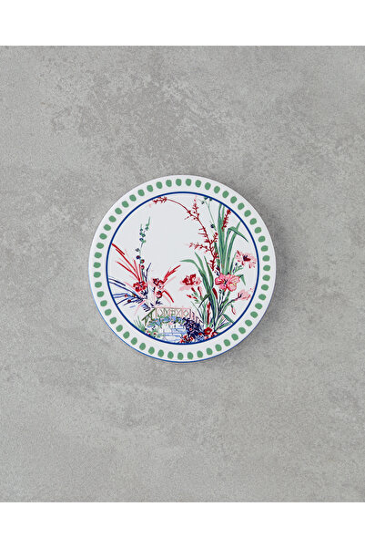 English Home Chimera Seramik Bardak Altlığı 11 cm Beyaz - Yeşil