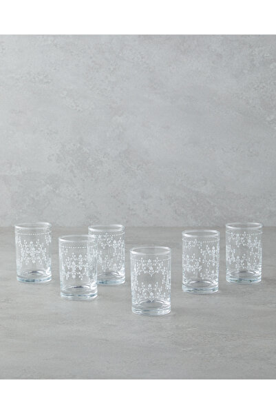 English Home Spruce Cam 6'lı Kahve Yanı Bardak 125 ml Şeffaf