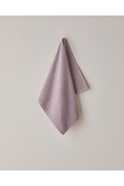 English Home Stripe Pamuk Yüz Havlusu 50x70 cm Gül Kurusu