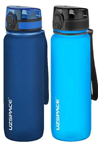 Uzspace مجموعة من قنينتين من التريتان سعة 800 مل، 14 لونًا مختلفًا، خيارات مت...