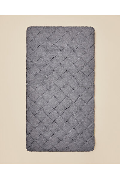 English Home Soft Touch Rabbit Pelüş Halı 80x150 cm Antrasit