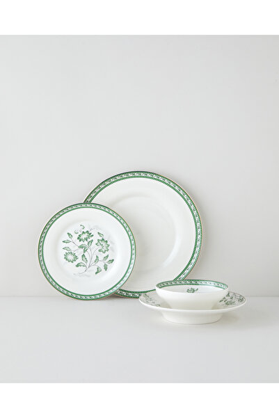 English Home Layla Bone Porselen Yemek Takımı 24 Parça 6 Kişilik Yeşil