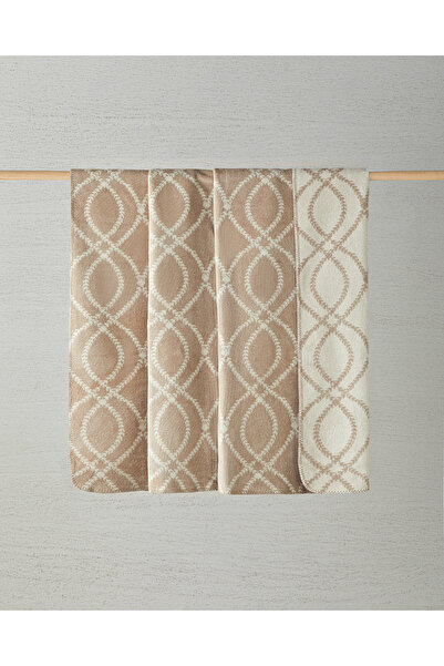 English Home William Pamuklu Tek Kişilik Battaniye 150x200 cm Bej