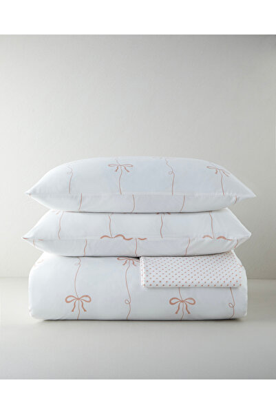 English Home Pretty Charm Kolay Ütülenir Çarşaflı Çift Kişilik Nevresim Takım...