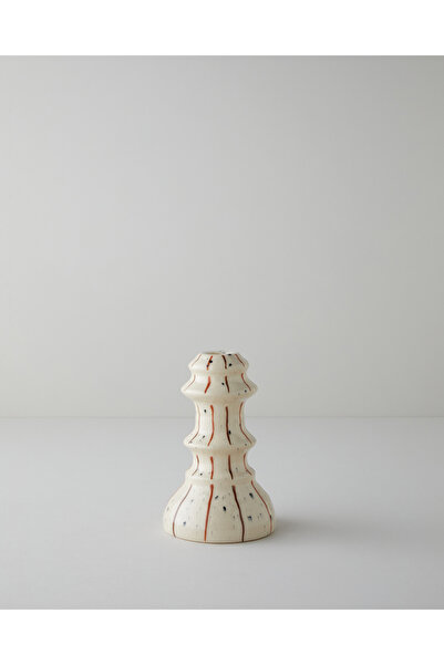 English Home Lilie Şamdan 17,5 cm Krem