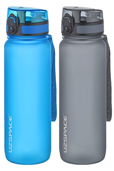 Uzspace مجموعة من قنينتين من التريتان سعة 800 مل، 14 لونًا مختلفًا، خيارات مت...