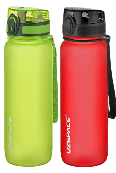 Uzspace مجموعة من قنينتين من التريتان سعة 800 مل، 14 لونًا مختلفًا، خيارات مت...