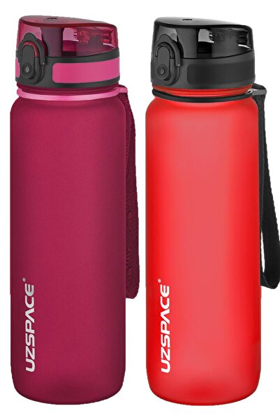 Uzspace 2-Piece Tritan Flask Set 800 ml 14 Different Color Options Fiftyfifty...