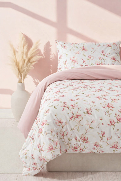 İQON Set cuvertură de pilota dublă Lilyum White SETÇİFT