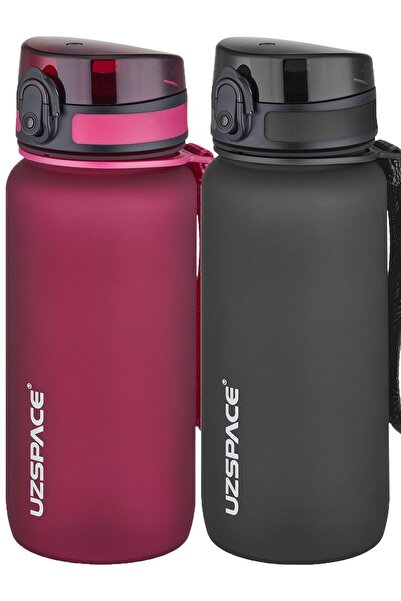 Uzspace 2-Piece Tritan Flask Set 650 ml 14 Different Color Options Fiftyfifty...