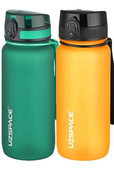 Uzspace مجموعة من قارورتين من التريتان سعة 650 مل، 14 لونًا مختلفًا، خيارات م...