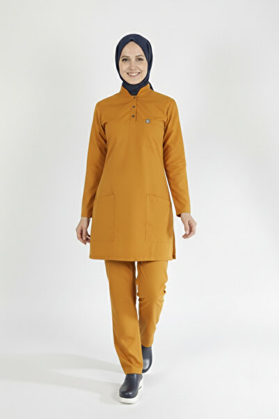 Pratik Medikal Set hidžaba u senf boji - Sa likrom uniforma medicinske sestre
