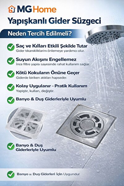 VENON 5 штук 💚Закривачка для зливу, самоклеюча кришка для зливу, що запобіга...