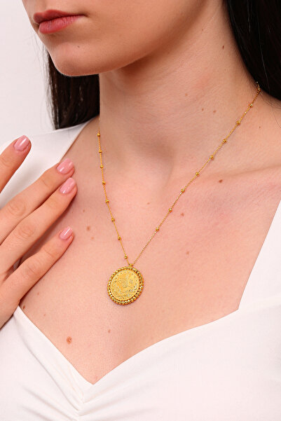 Altınkesesi 8 Ayar Altın Kadın Kolye Reşat Baskı Reşat Tam Boyunda Dorika Toplu