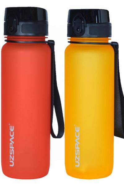 Uzspace مجموعة فيفتي فيفتي مكونة من قطعتين سعة 800 مل - حجم جديد - زجاجة مياه...