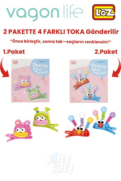 Vagonlife مجموعة من 4 مشابك شعر، تُجمع أولاً ثم تُثبت (يتم إرسال عبوتين تحتوي...