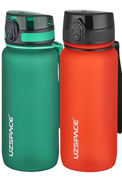 Uzspace مجموعة من قارورتين من التريتان سعة 650 مل، 14 لونًا مختلفًا، خيارات م...