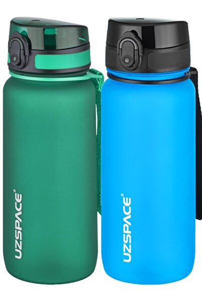 Uzspace مجموعة من قارورتين من التريتان سعة 650 مل، 14 لونًا مختلفًا، خيارات م...