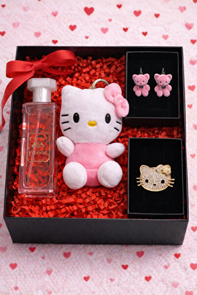 PULİNİN DÜKKANI Sevgililer Günü Özel Hediye Kutusu – Hello Kitty Anahtarlık, ...