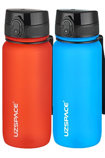Uzspace مجموعة من قارورتين من التريتان سعة 650 مل، 14 لونًا مختلفًا، خيارات م...