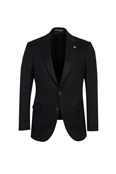 Abdullah Kiğılı 6 Drop Regular Fit Standart Kesim Klasik Yünlü Kaşmir Ceket