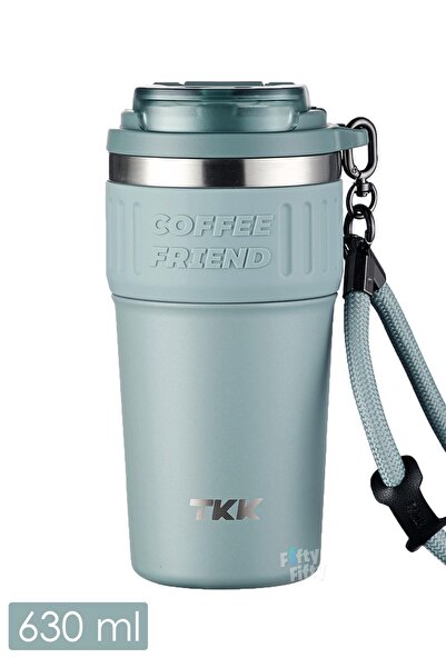 Vagonlife TKK 630 ML Özel Seri Çelik Mug Kahve Bardağı Pipetli/Rahat İçim 6 S...