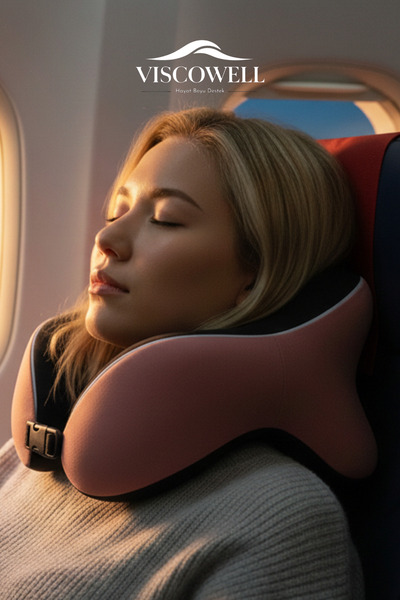 ViscoWell Ortopedik Boyun Yastığı Visco Boyun Destekli Seyahat Boyun Yastığı ...