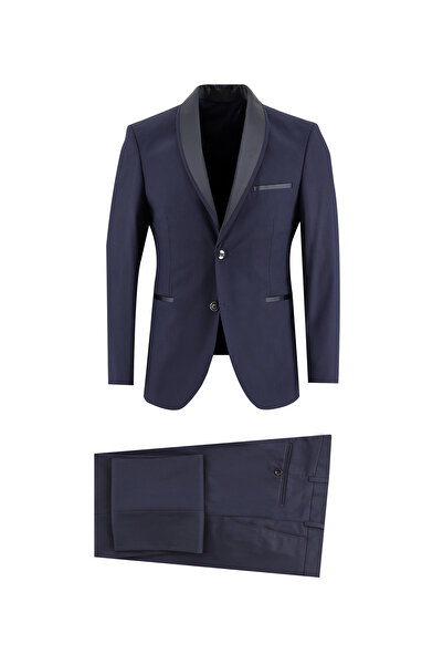 Kiğılı 7 Drop Slim Fit Dar Kesim Şal Yaka Smokin & Damatlık