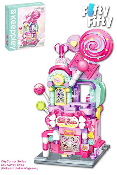 Keeppley City Corner Series Sky Candy Store (358 Pieces) Toy Making Set 28012