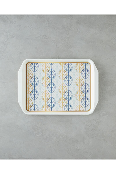 English Home Golden Harmony Pp Non-Slip Tray 39X30 cm Navy Blue – Gold