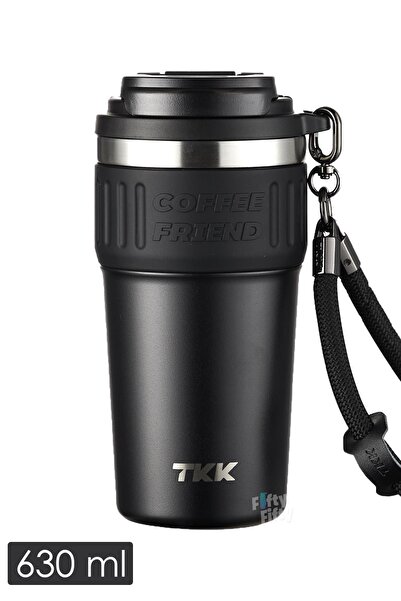 Vagonlife TKK 630 ML Özel Seri Çelik Mug Kahve Bardağı Pipetli/Rahat İçim 6 S...