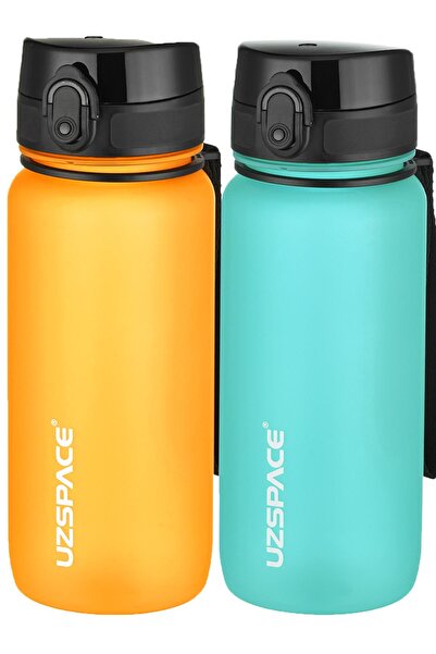 Uzspace 2-Piece Tritan Flask Set 650 ml 14 Different Color Options Fiftyfifty...