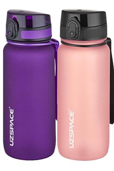 Uzspace مجموعة من قارورتين من التريتان سعة 650 مل، 14 لونًا مختلفًا، خيارات م...