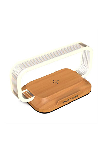 Lexium Lampă de noptieră cu încărcător wireless 10W, Lexium