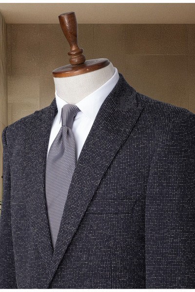 MODA DİNA Lacivert İtalyan Stil Slim Fit Klasik Erkek Blazer Ceket